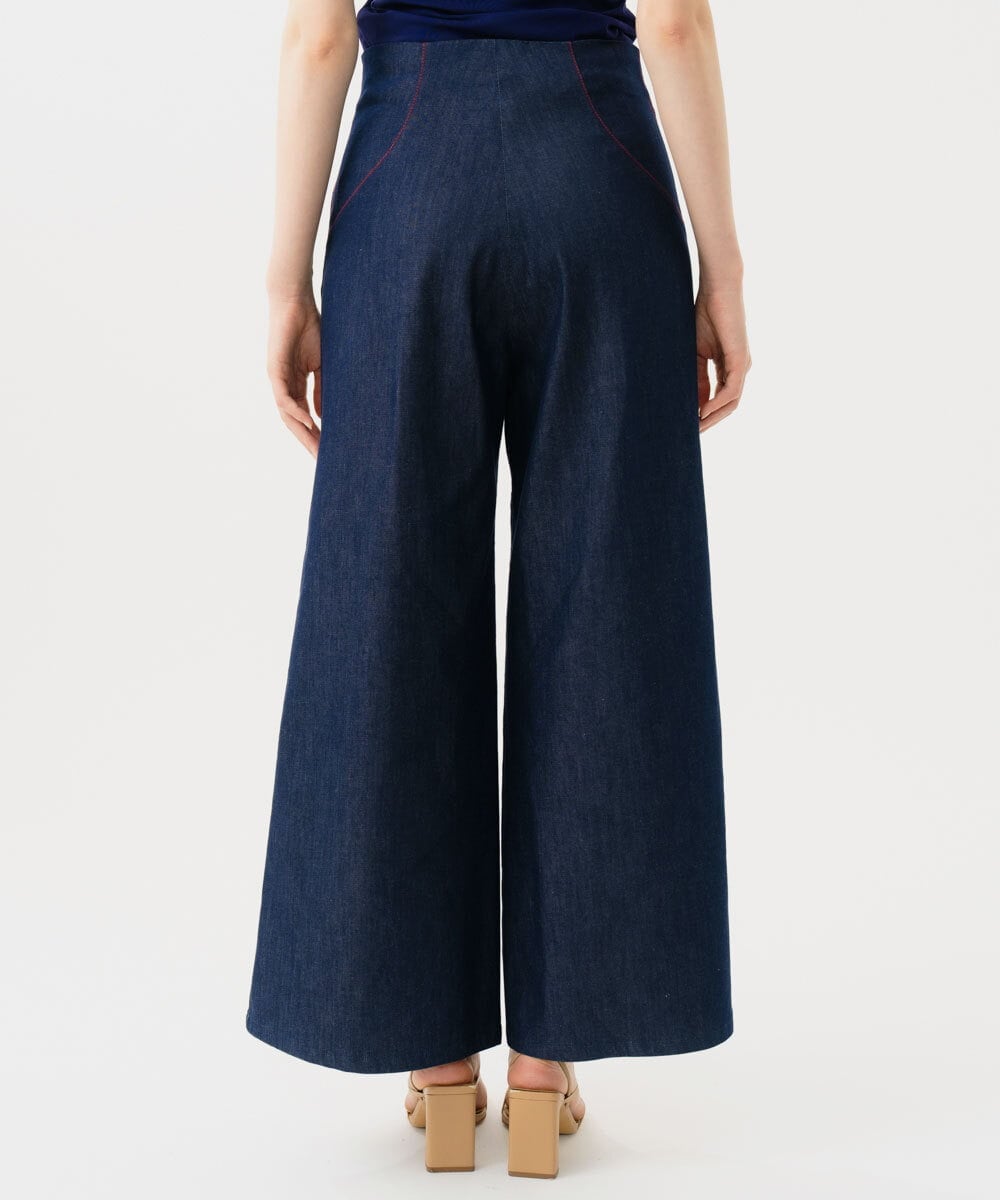 GBLGD06300 Sybilla(シビラ) ステッチデニムパンツ ネイビー