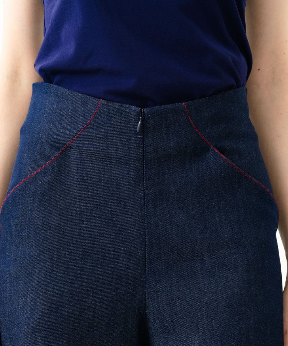 GBLGD06300 Sybilla(シビラ) ステッチデニムパンツ ネイビー