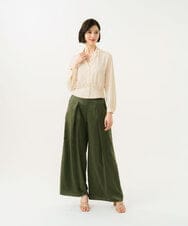 GBLGD40360 Sybilla(シビラ) サテンタックパンツ カーキ