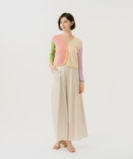 GBLGD40360 Sybilla(シビラ) サテンタックパンツ シャンパンゴールド