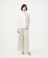 GBLGD40360 Sybilla(シビラ) サテンタックパンツ シャンパンゴールド