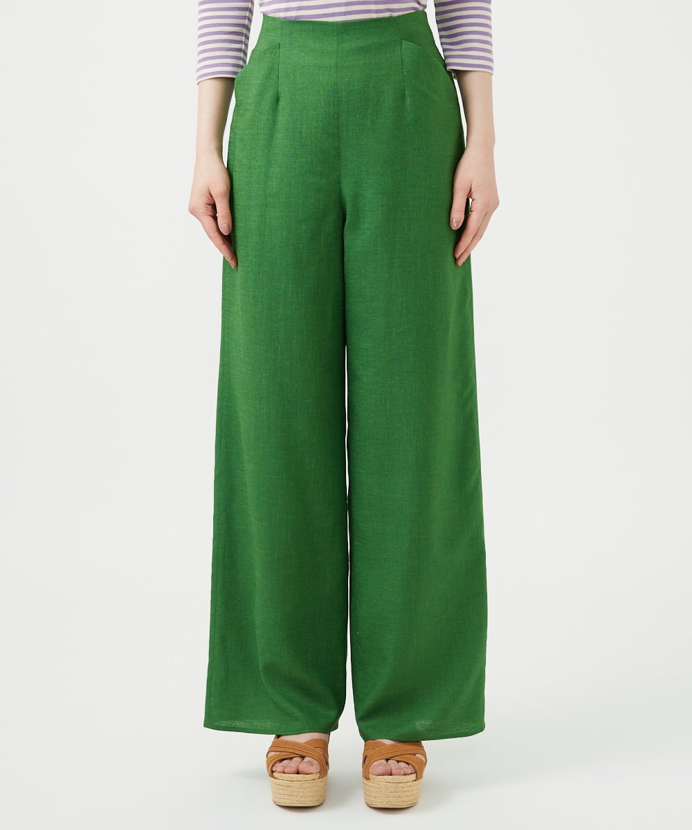 GBLGE01300 Sybilla(シビラ) トリアセリネンパンツ グリーン