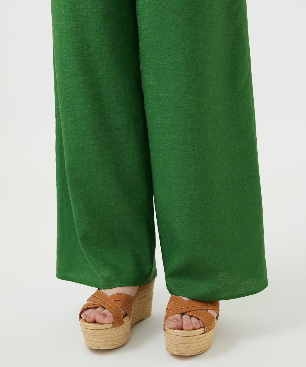 GBLGE01300 Sybilla(シビラ) トリアセリネンパンツ グリーン