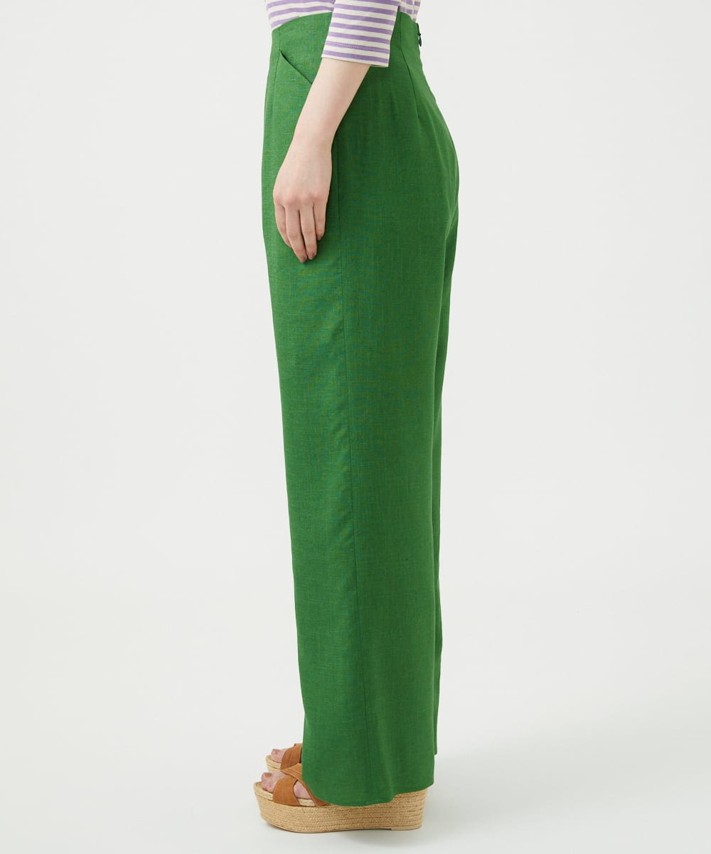 GBLGE01300 Sybilla(シビラ) トリアセリネンパンツ グリーン