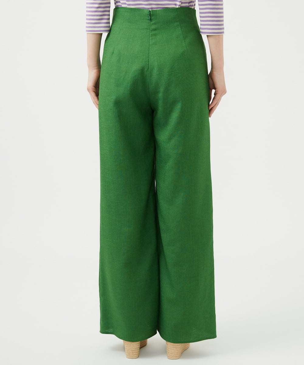 GBLGE01300 Sybilla(シビラ) トリアセリネンパンツ グリーン