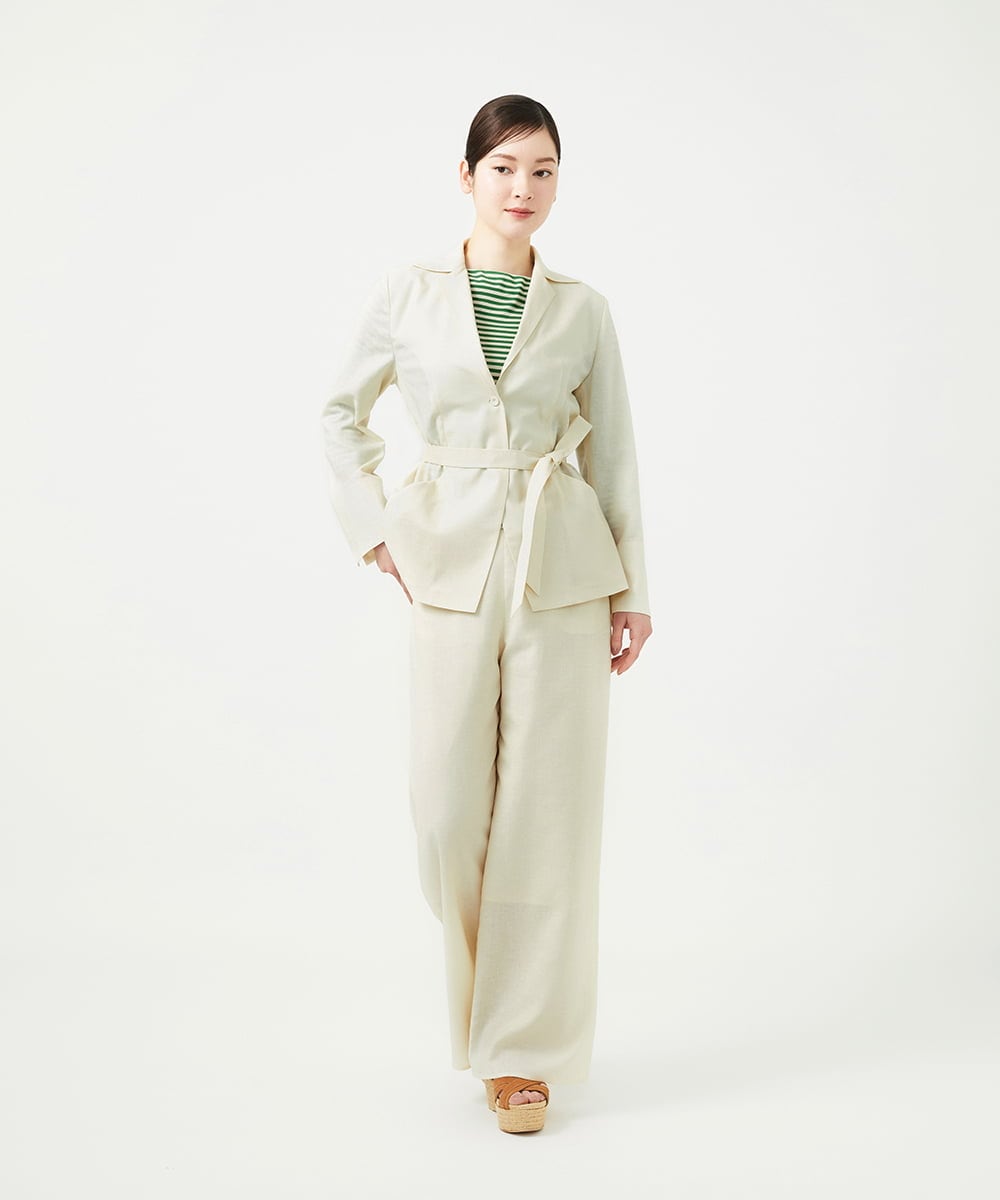 GBLGE01300 Sybilla(シビラ) トリアセリネンパンツ アイボリー