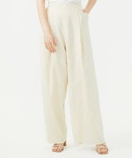 GBLGE21360 Sybilla(シビラ) タックリネンワイドパンツ ライトベージュ