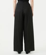 GBLGE21360 Sybilla(シビラ) タックリネンワイドパンツ ブラック