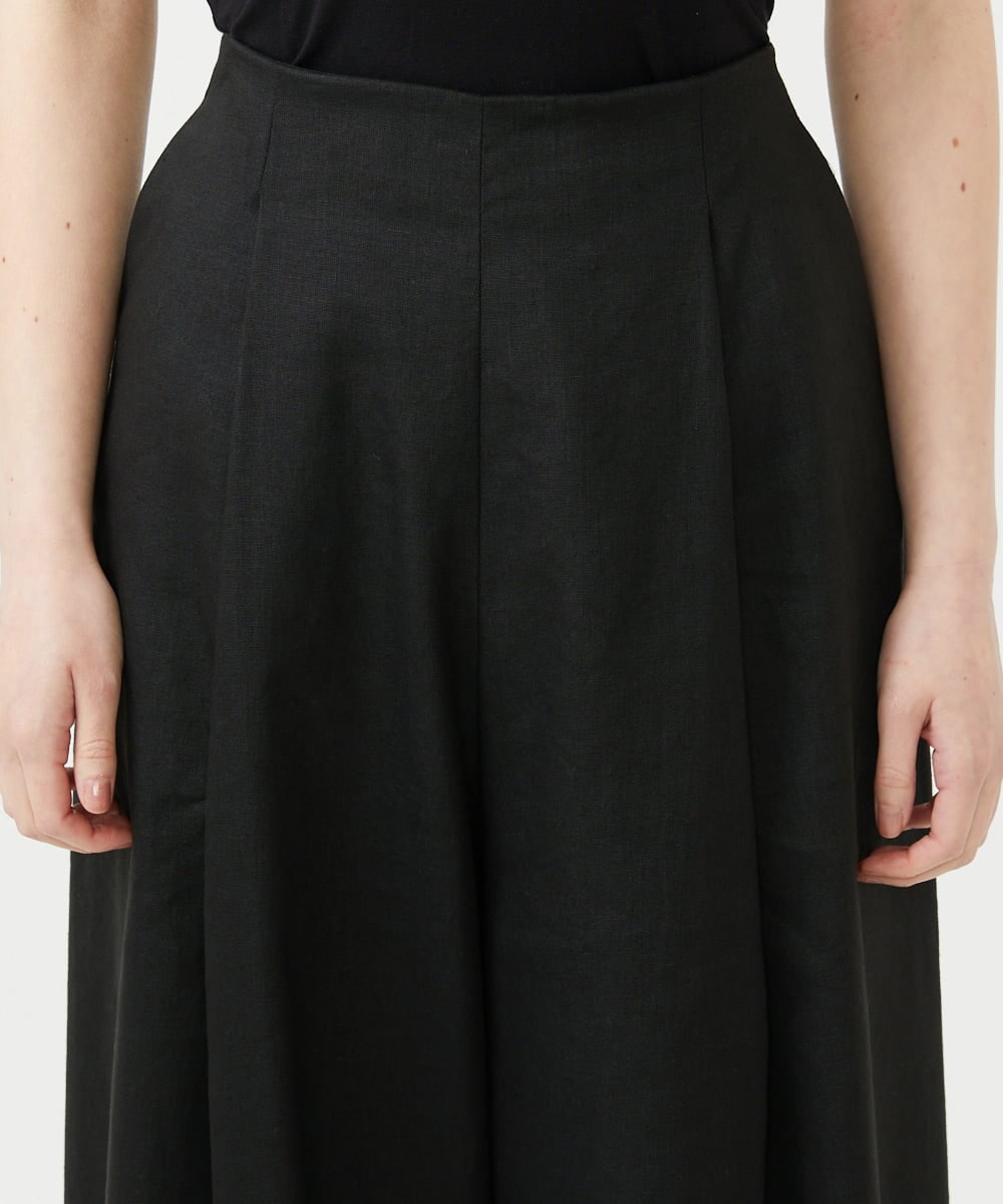 GBLGE21360 Sybilla(シビラ) タックリネンワイドパンツ ブラック