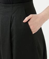 GBLGE21360 Sybilla(シビラ) タックリネンワイドパンツ ブラック