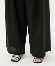 GBLGE21360 Sybilla(シビラ) タックリネンワイドパンツ ブラック