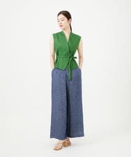 GBLGF20300 Sybilla(シビラ) リネンデニムタックパンツ ネイビー