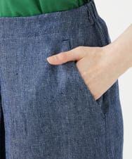 GBLGF20300 Sybilla(シビラ) リネンデニムタックパンツ ネイビー