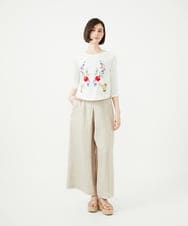 GBLGF20300 Sybilla(シビラ) リネンデニムタックパンツ ライトベージュ