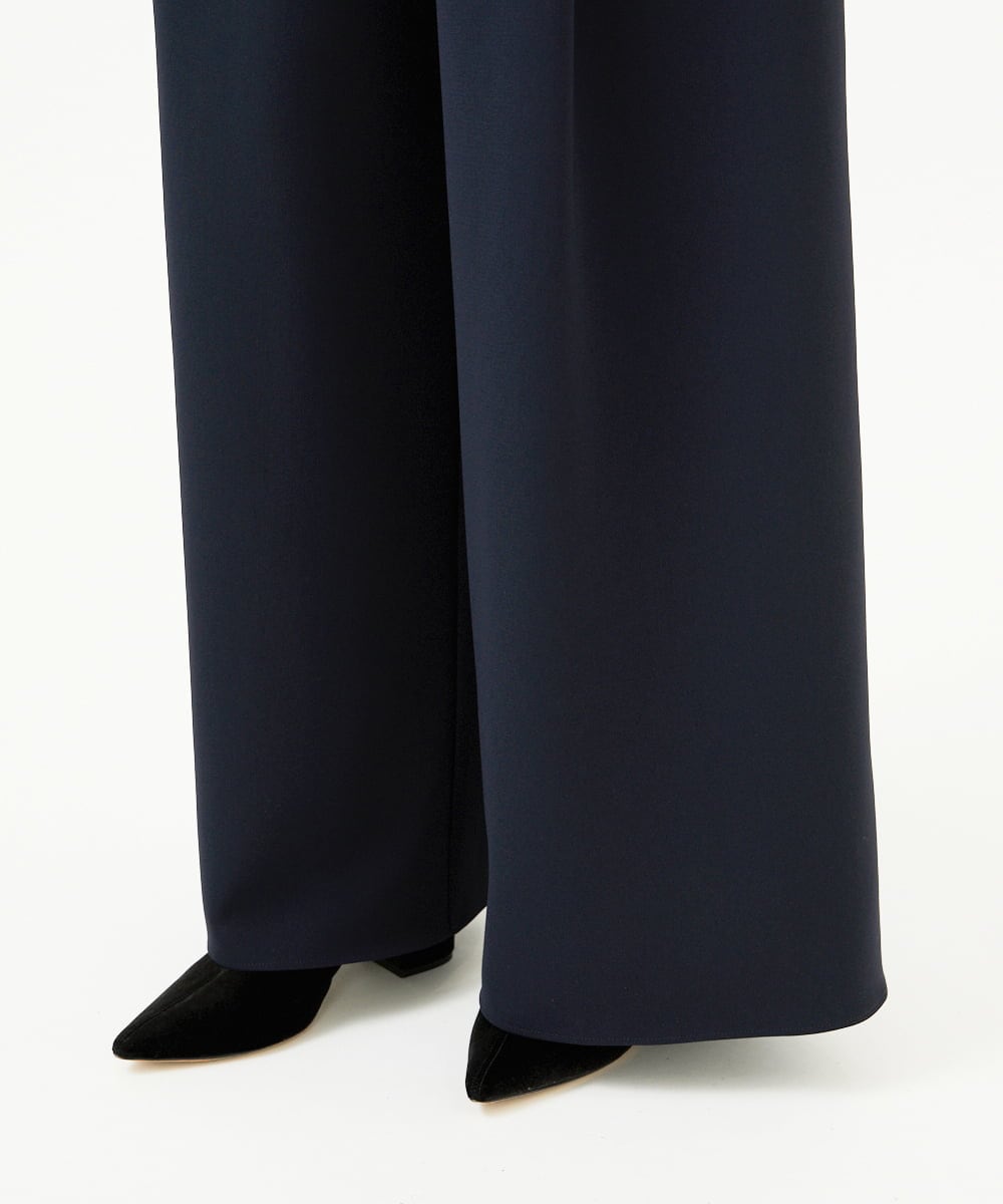 GBLGF70360 Sybilla(シビラ) 【再入荷】フロントタックワイドパンツ ブラック