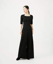 GBLGF70360 Sybilla(シビラ) 【再入荷】フロントタックワイドパンツ ブラック