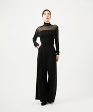 GBLGF70360 Sybilla(シビラ) 【再入荷】フロントタックワイドパンツ ブラック