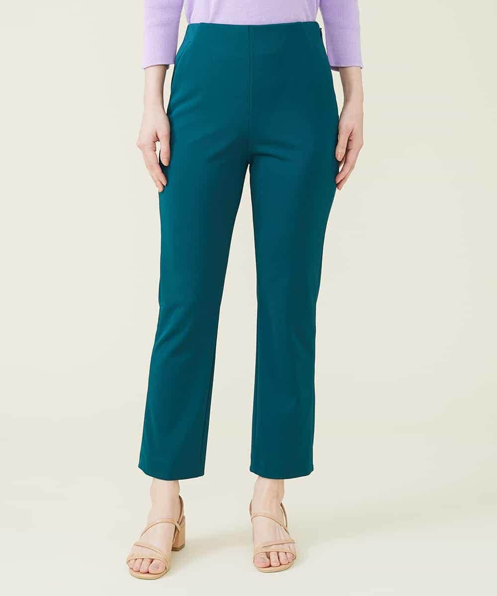 GBLGP10230 Sybilla(シビラ) バックスリットスティックパンツ グリーン