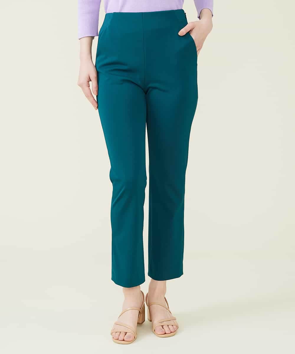 GBLGP10230 Sybilla(シビラ) バックスリットスティックパンツ グリーン
