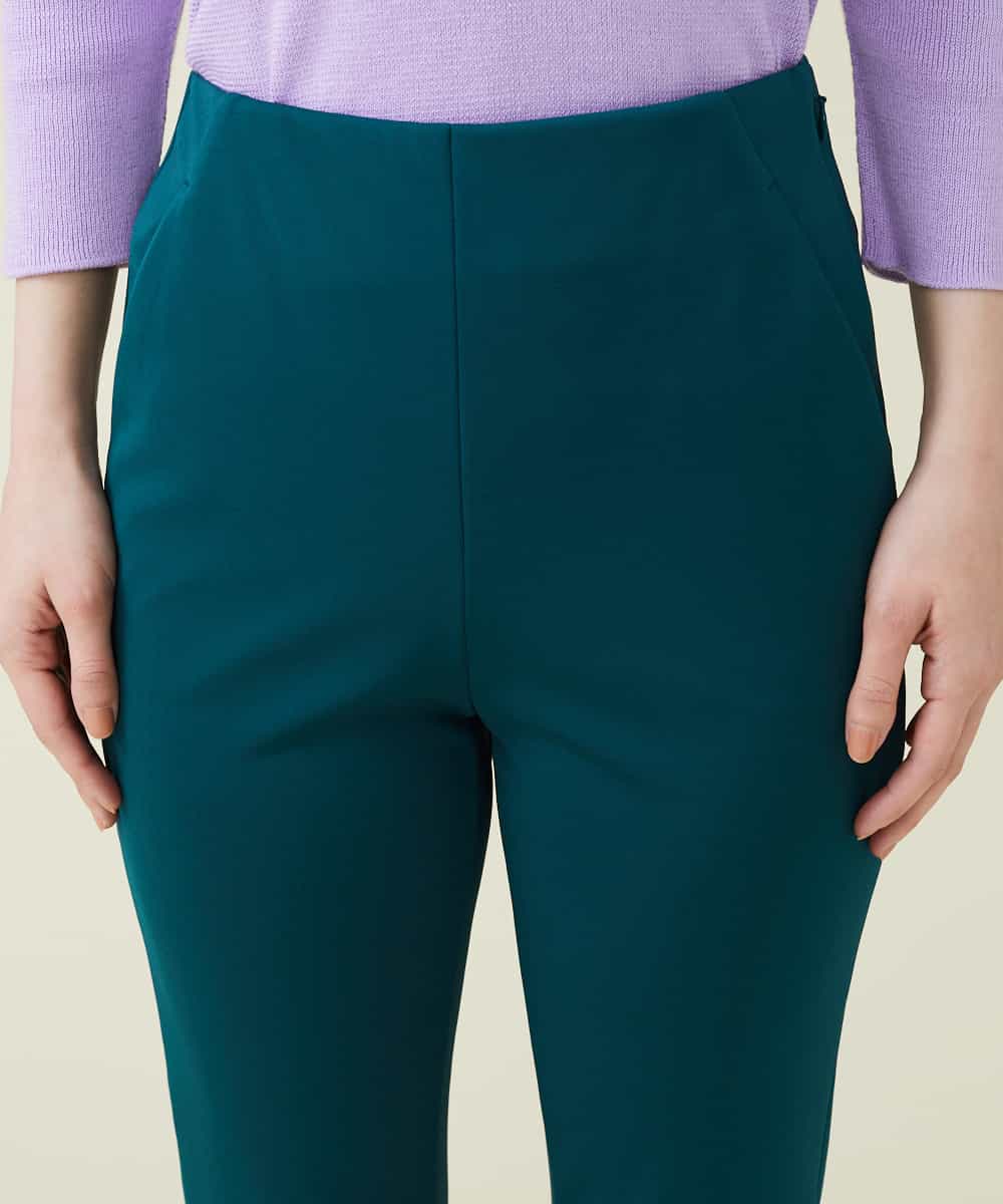 GBLGP10230 Sybilla(シビラ) バックスリットスティックパンツ グリーン
