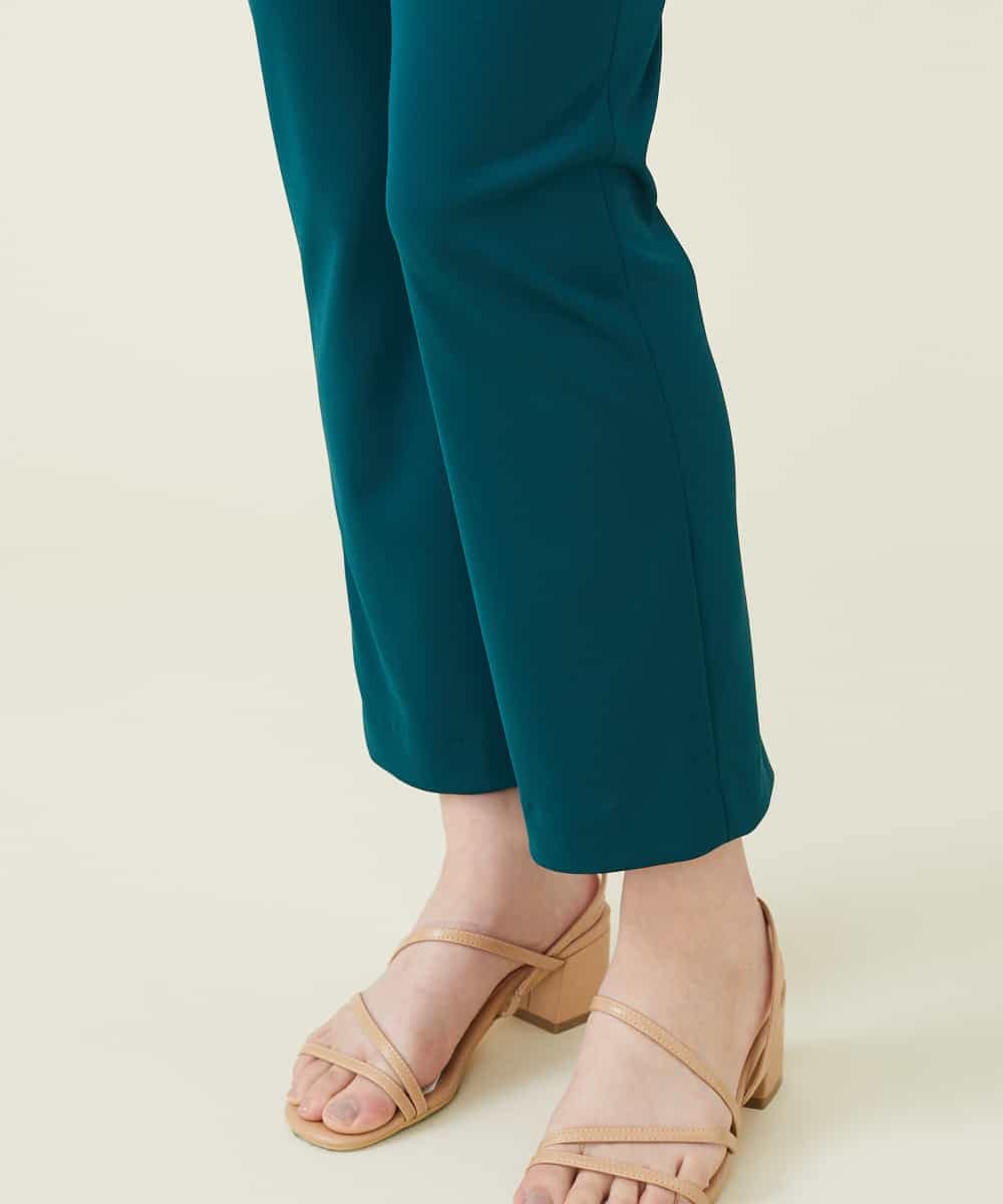GBLGP10230 Sybilla(シビラ) バックスリットスティックパンツ グリーン