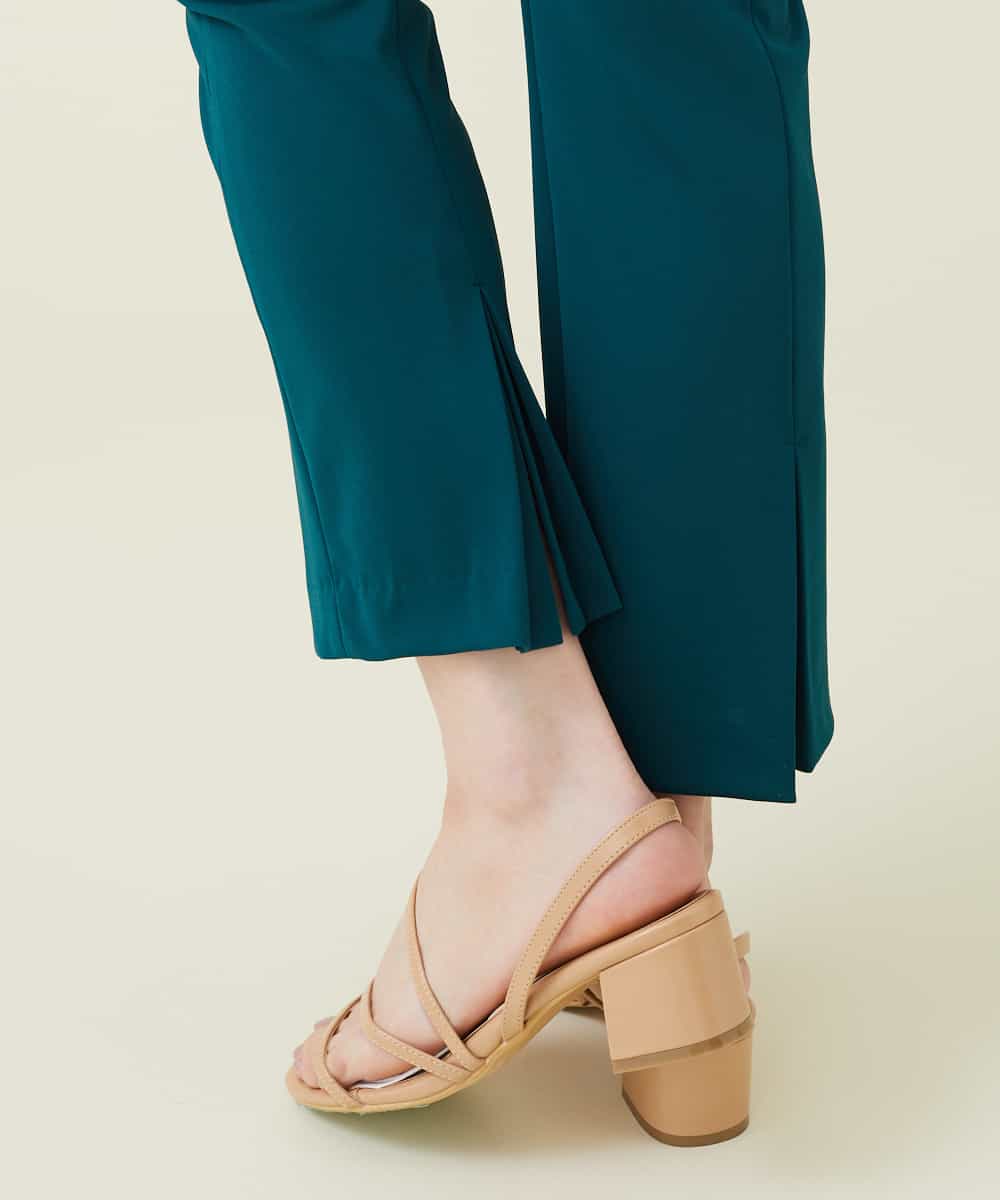 GBLGP10230 Sybilla(シビラ) バックスリットスティックパンツ グリーン