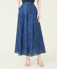 GBLGR19390 Sybilla(シビラ) アスタリスク刺繍ワイドパンツ ネイビー