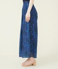 GBLGR19390 Sybilla(シビラ) アスタリスク刺繍ワイドパンツ ネイビー