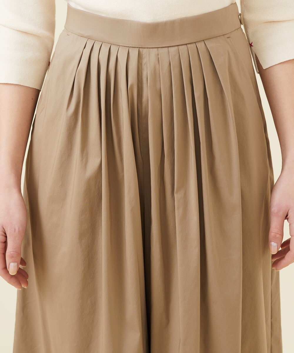タックデザインキュロットパンツ(ガウチョ・ワイドパンツ) | Sybilla  