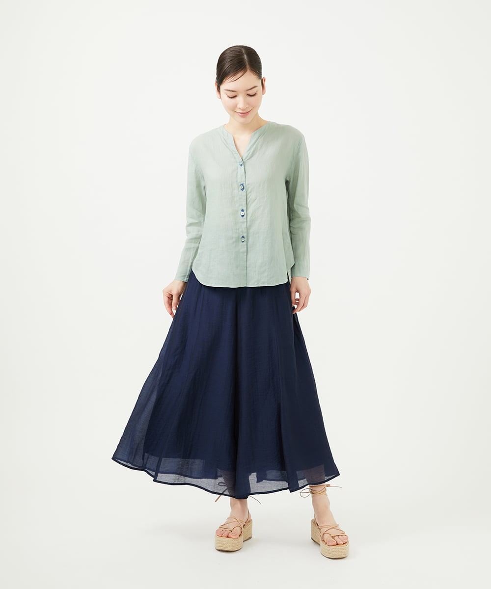 GBLHA70270 Sybilla(シビラ) シームフレアパンツ ネイビー