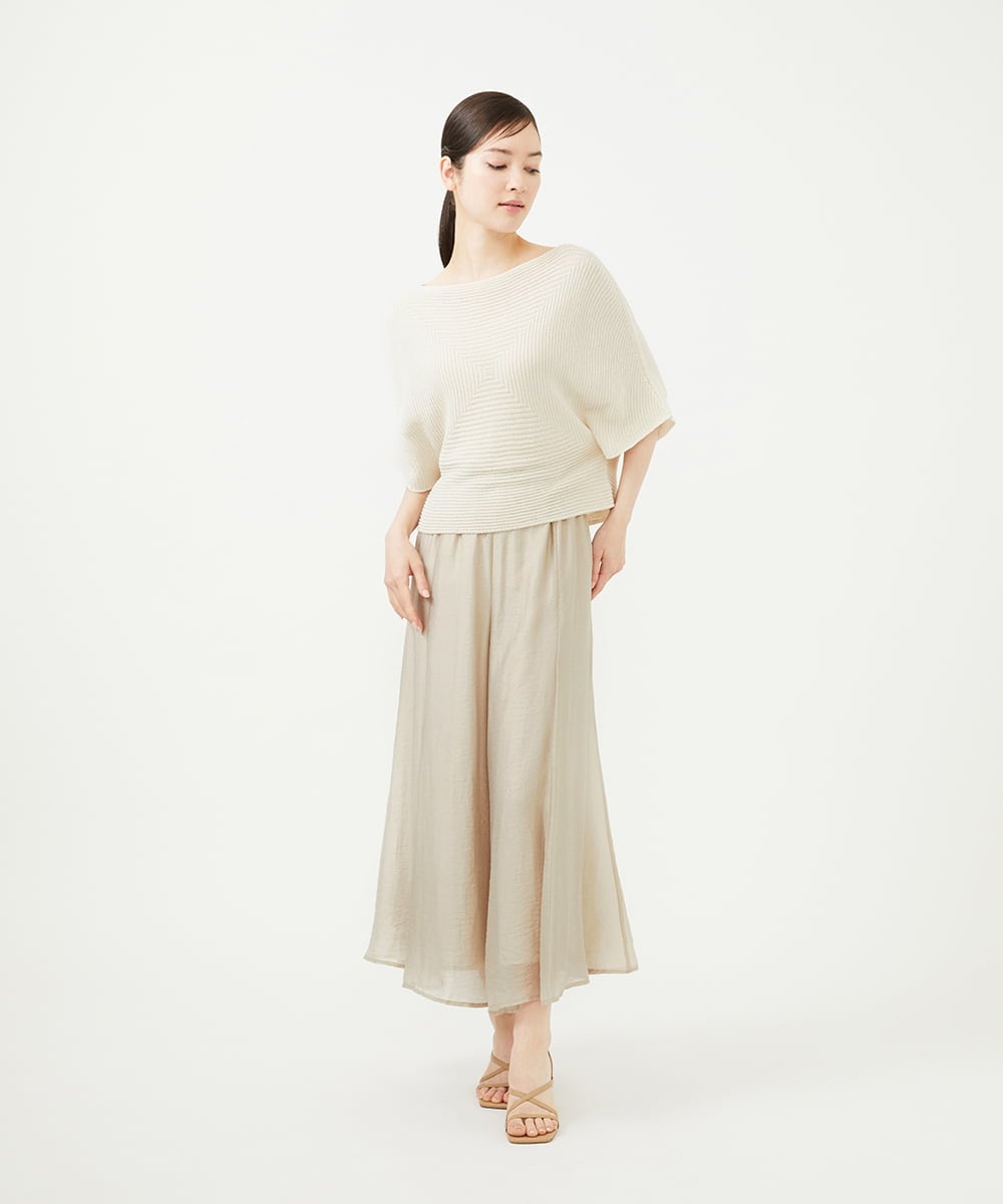 GBLHA70270 Sybilla(シビラ) シームフレアパンツ ベージュ