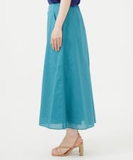 GBLHD04360 Sybilla(シビラ) スカート風クロップドパンツ ブルーグリーン