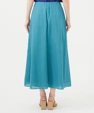 GBLHD04360 Sybilla(シビラ) スカート風クロップドパンツ ブルーグリーン