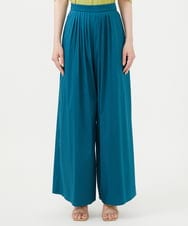 GBLHD05330 Sybilla(シビラ) プリーツ風タックワイドパンツ ブルーグリーン