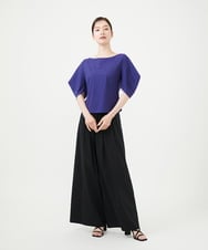 GBLHD05330 Sybilla(シビラ) プリーツ風タックワイドパンツ ブラック
