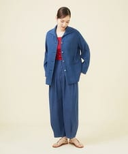 GBLHV06590 Sybilla(シビラ) カディデニムフォルムパンツ ブルー