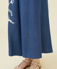 GBLHV07790 Sybilla(シビラ) カディデニムキュロットパンツ ブルー