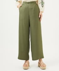 GBLJA40330 Sybilla(シビラ) リネン風ストレートパンツ カーキ