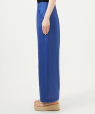 GBLJA70300 Sybilla(シビラ) 平織りリネンワイドパンツ ブルー