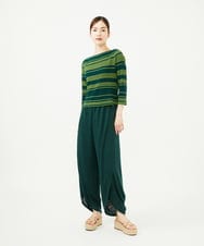 GBLJB01360 Sybilla(シビラ) リネンジャージーラップパンツ グリーン