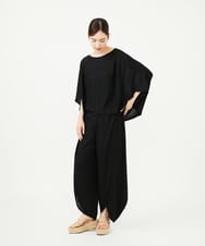 GBLJB01360 Sybilla(シビラ) リネンジャージーラップパンツ ブラック