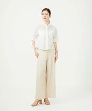 GBLJD31300 Sybilla(シビラ) 平織りリネンパンツ ベージュ