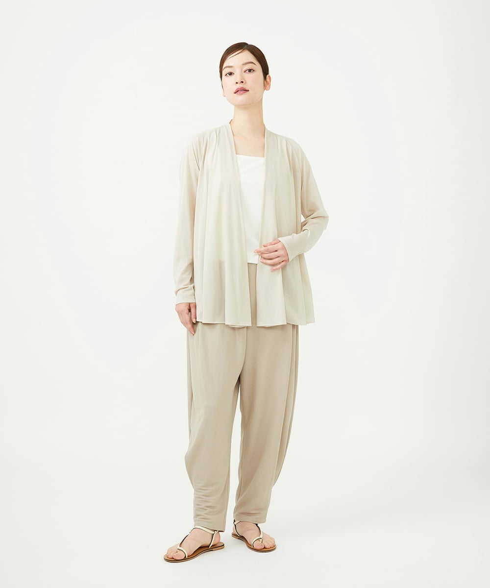 GBLJD34270 Sybilla(シビラ) レーヨンナイロンフォルムパンツ ベージュ