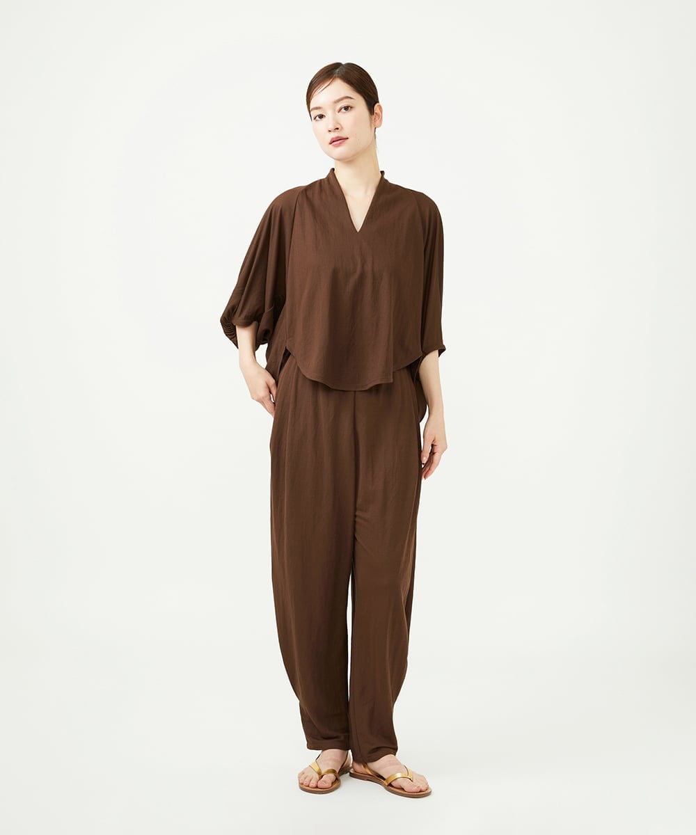 GBLJD34270 Sybilla(シビラ) レーヨンナイロンフォルムパンツ ブラウン