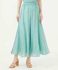 GBLJD42250 Sybilla(シビラ) シアークリンクルフレアパンツ ライトグリーン