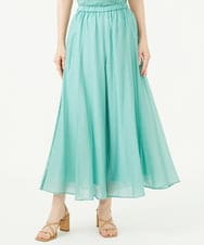 GBLJD42250 Sybilla(シビラ) シアークリンクルフレアパンツ ライトグリーン