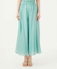 GBLJD42250 Sybilla(シビラ) シアークリンクルフレアパンツ ライトグリーン