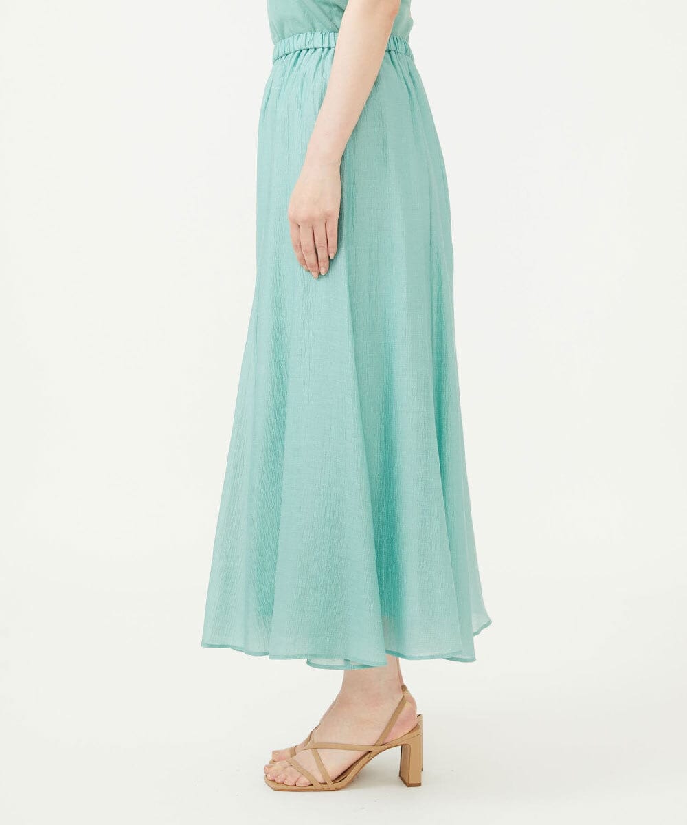 GBLJD42250 Sybilla(シビラ) シアークリンクルフレアパンツ ライトグリーン