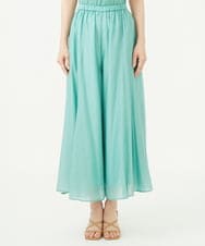 GBLJD42250 Sybilla(シビラ) シアークリンクルフレアパンツ ライトグリーン