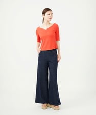 GBLJD45300 Sybilla(シビラ) ステッチデザインデニムパンツ ネイビー